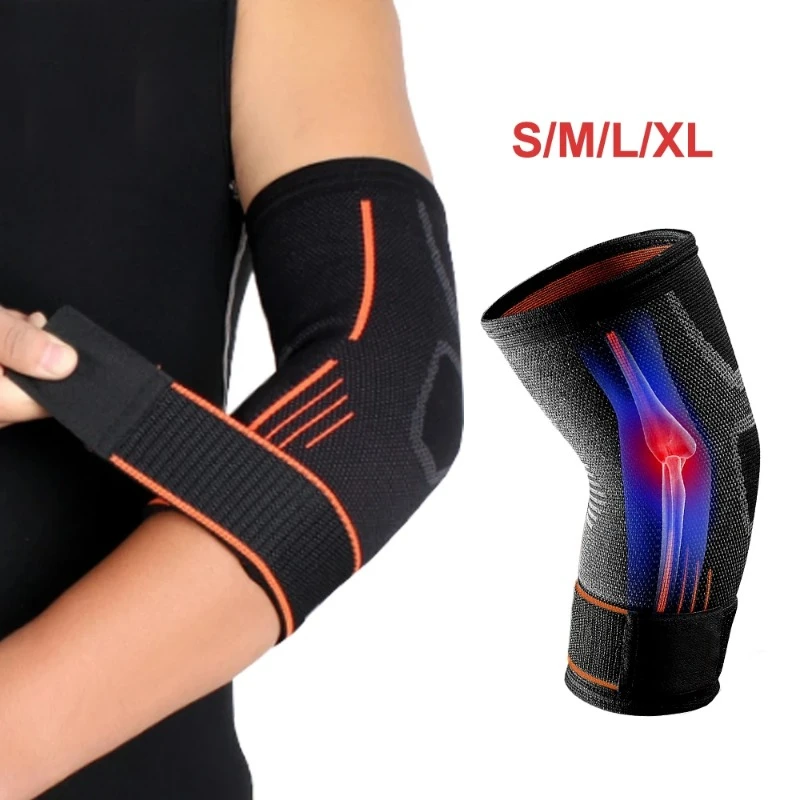 1Pcs Fitness Elbow Brace Compression Support Sleeve for Tendonitis Tennis Elbow Golf Treatment - Reduce Joint Pain