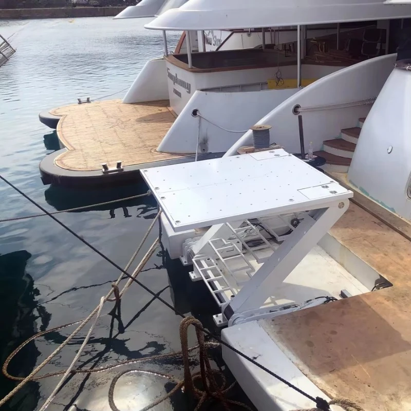 Yacht Boarding Lift Function 3 Material Heavy duty Stainless Steel Cylinder