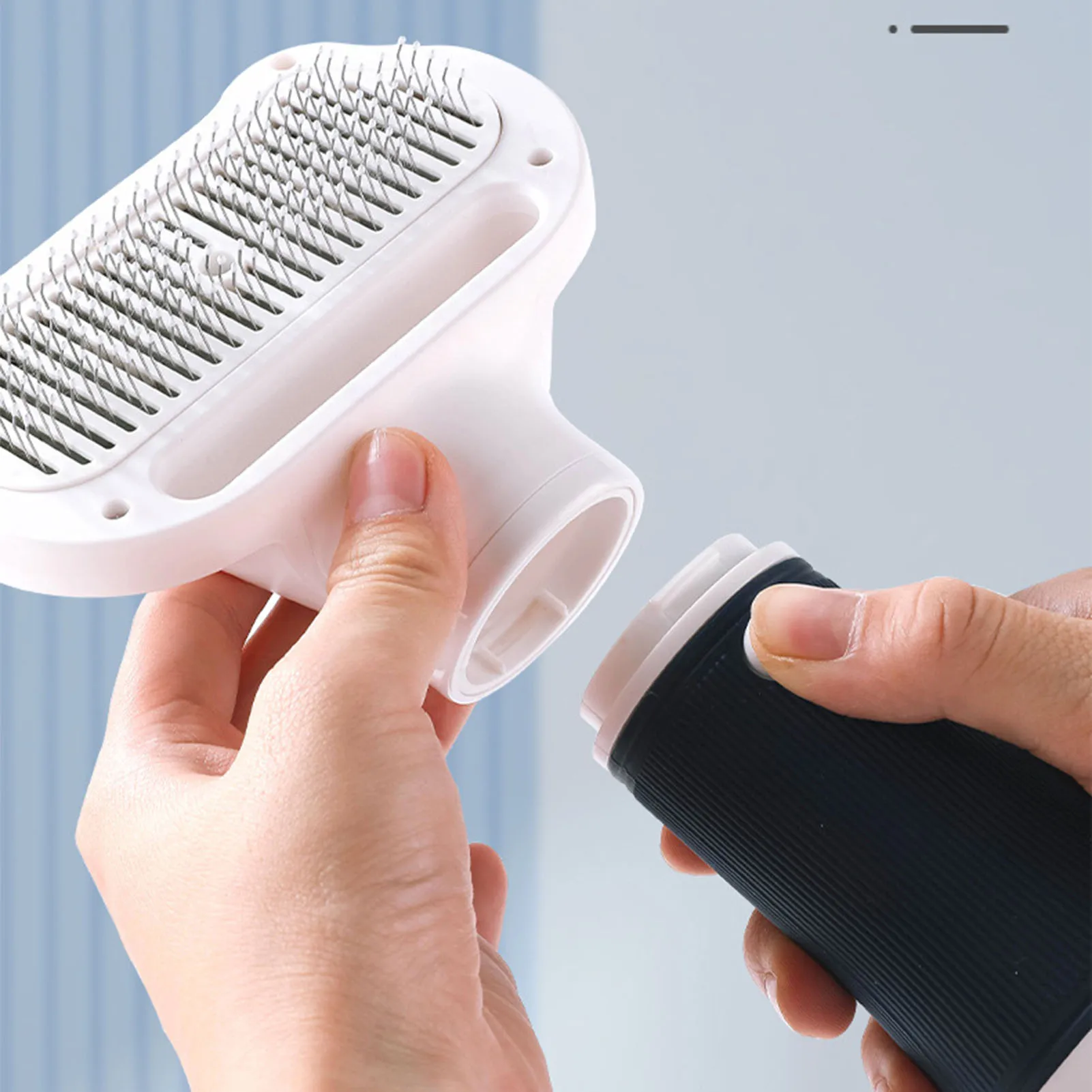 Pet Hair Dryer with Slicker Brush Low Noise 600W 3 Temperature Adjustable 3 in 1 Grooming Dog Blow Dryer for Cats Cat Hair Dryer