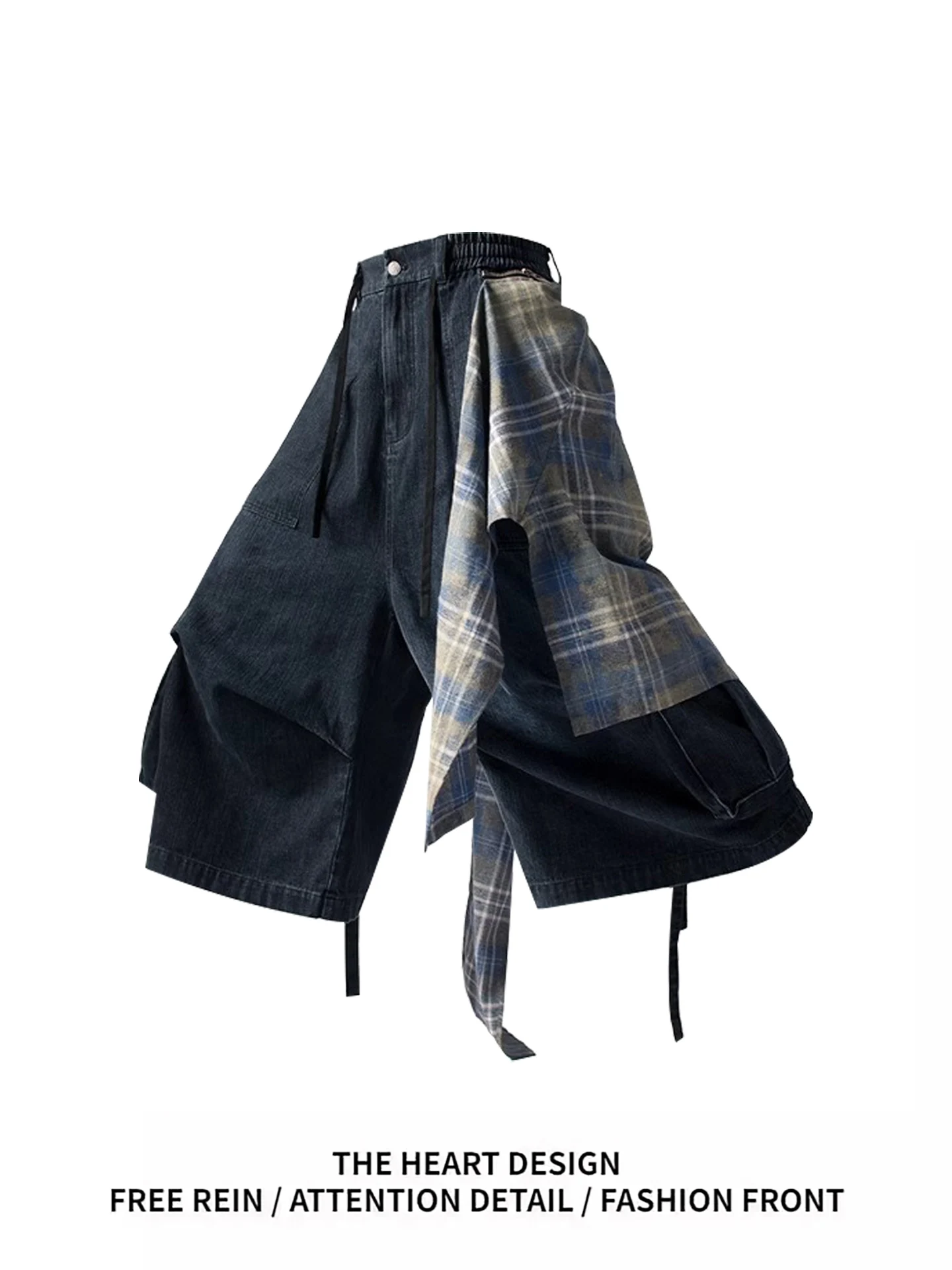 

Съемные джинсовые джинсы Sa, женские широкие брюки с высокой талией, летние новые дизайнерские модные восьминадцать брюк семи длины