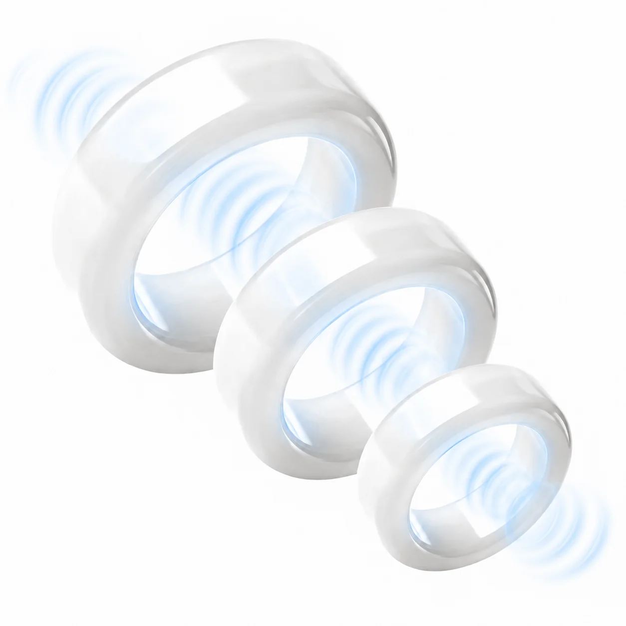 3pcs/set Silicone Cock Ring for Men Delay Ejaculation Penis Ring Enhancing Long Lasting Penis Trainer Massager for Couples 18+