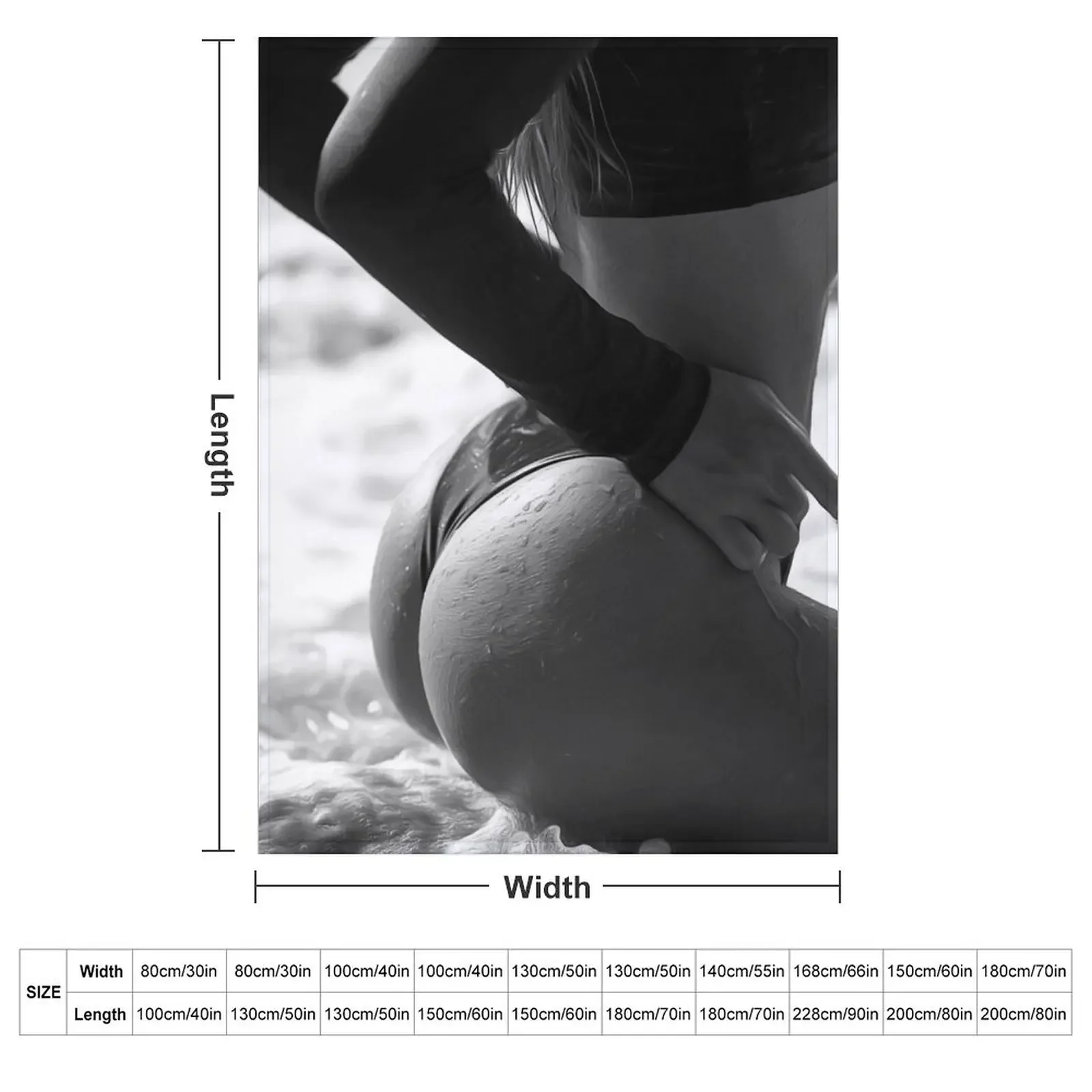 Beautiful Beach Woman Throw Blanket Decorative Sofas Furry Thermals For Travel Warm Giant Sofa Soft Blankets