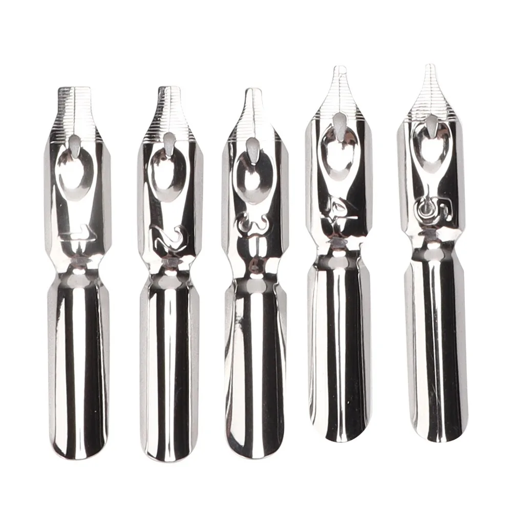 Stainless Steel Feather Quill Carved Pattern Feather Shaft Vintage Signature Pen Smooth Nib Retro Texture Engraved Dip Pen