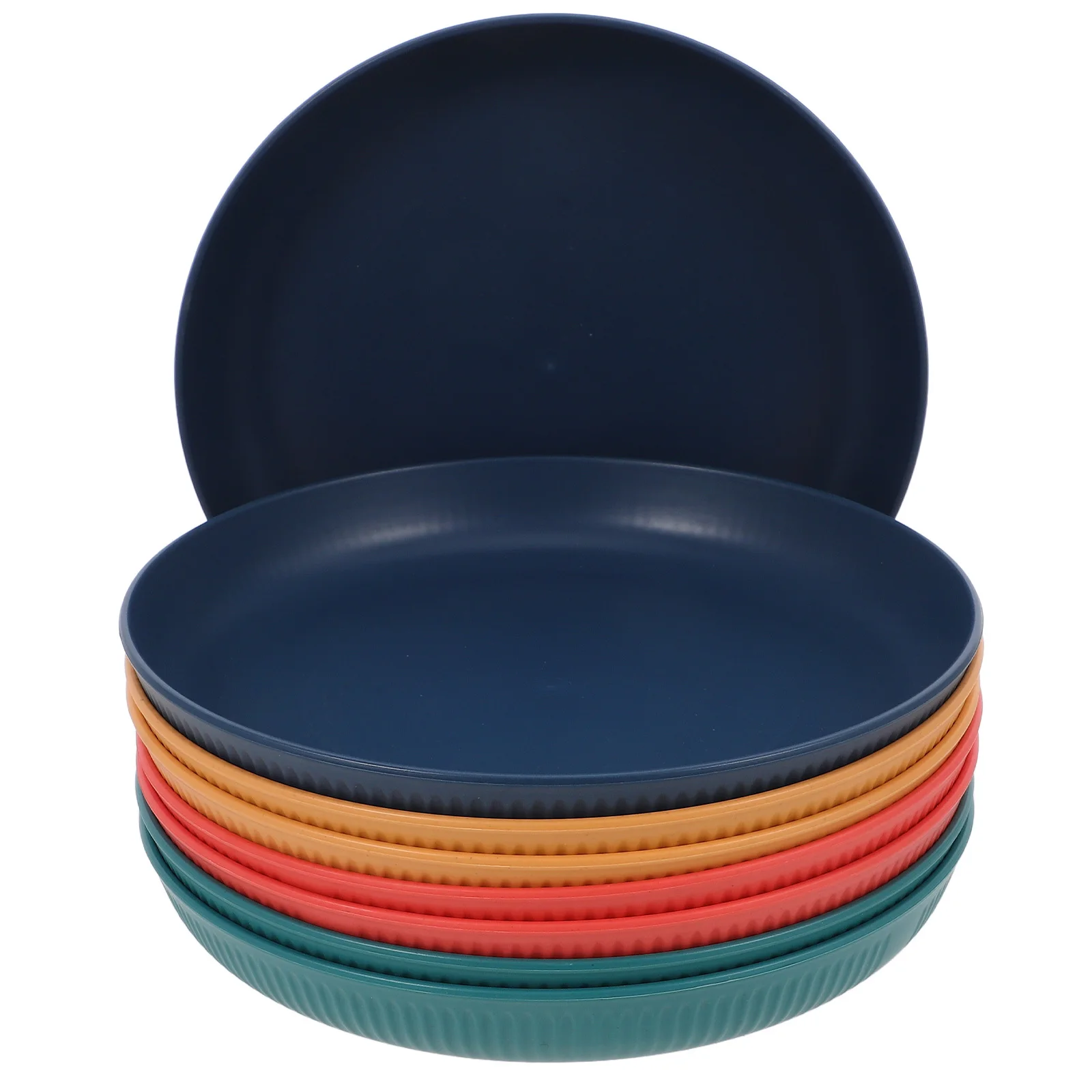 

8Pcs Plastic Plate Multi-Function Snack Tray Dessert Serving Dish Home Kitchen Party Wedding Decor Plastic Plate