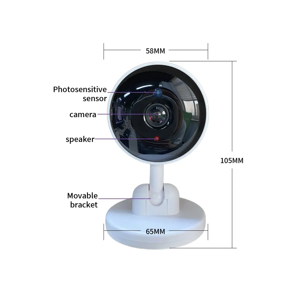 

Радионяня Граффити APPWiFi Инфракрасное ночное видение Безопасность Пульт дистанционного управления Звуковое обнаружение температуры Детская умная домашняя камера