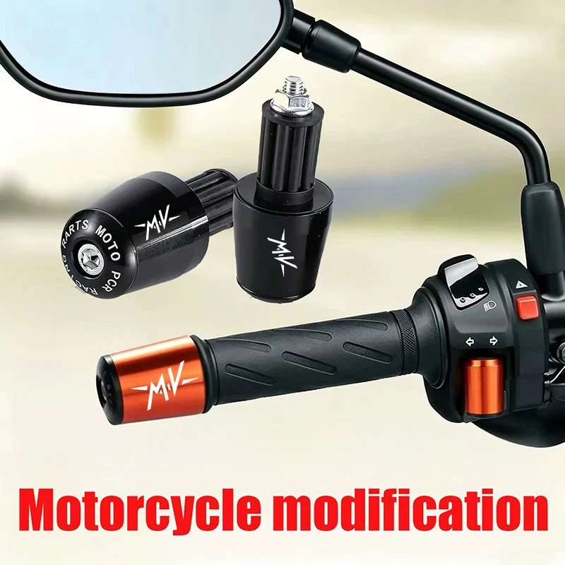 For MV Agusta F3 675 800 Brutale 800 1000 Turismo Veloce RC Accessories CNC Motorcycle Handlebar Grips Handle Bar Cap End Plugs