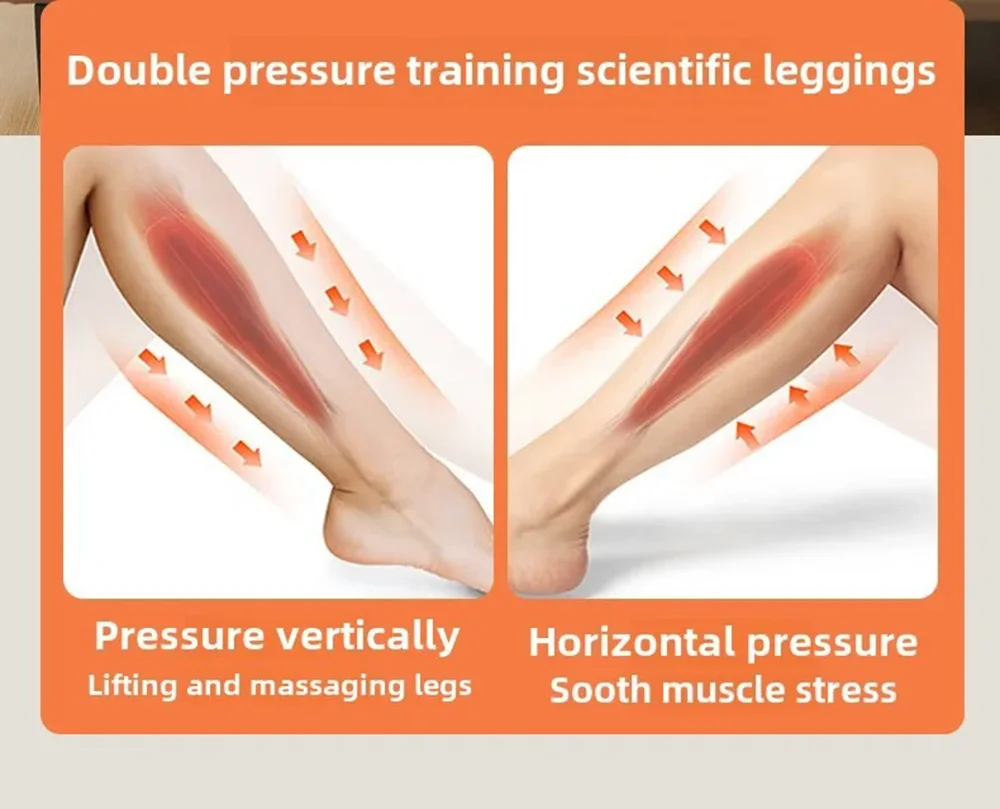 Air Compression Leg Massage 6 Airbag Pneumatic Boots Used for Circulation and Leg Muscle Relaxation to Relieve Varicos Veins