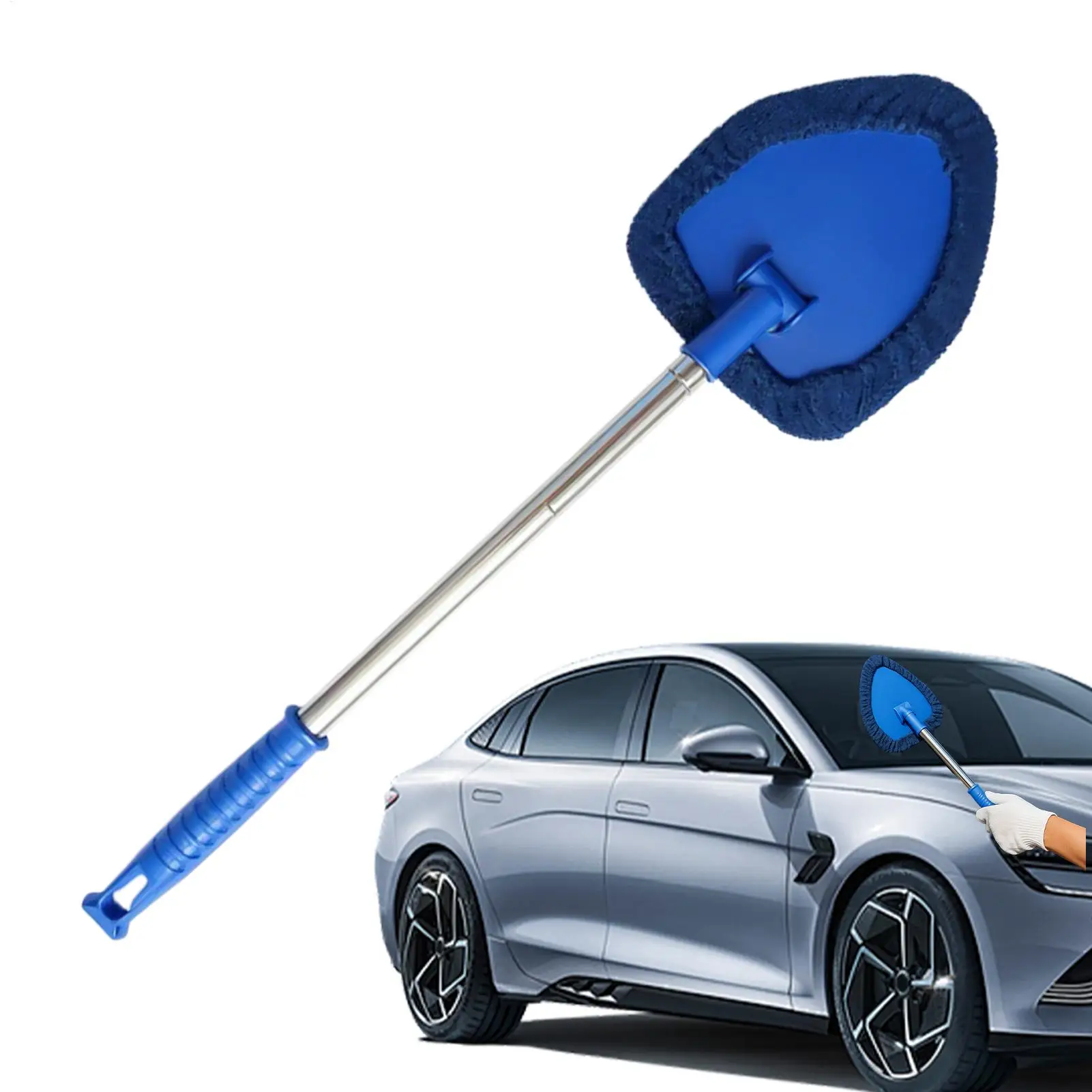 

Windshield Cleaner Inside Adjustable Telescopic Soft Non Slip Tool Car Window Cleaner Tool For Automotive Vehicle Trunk Home