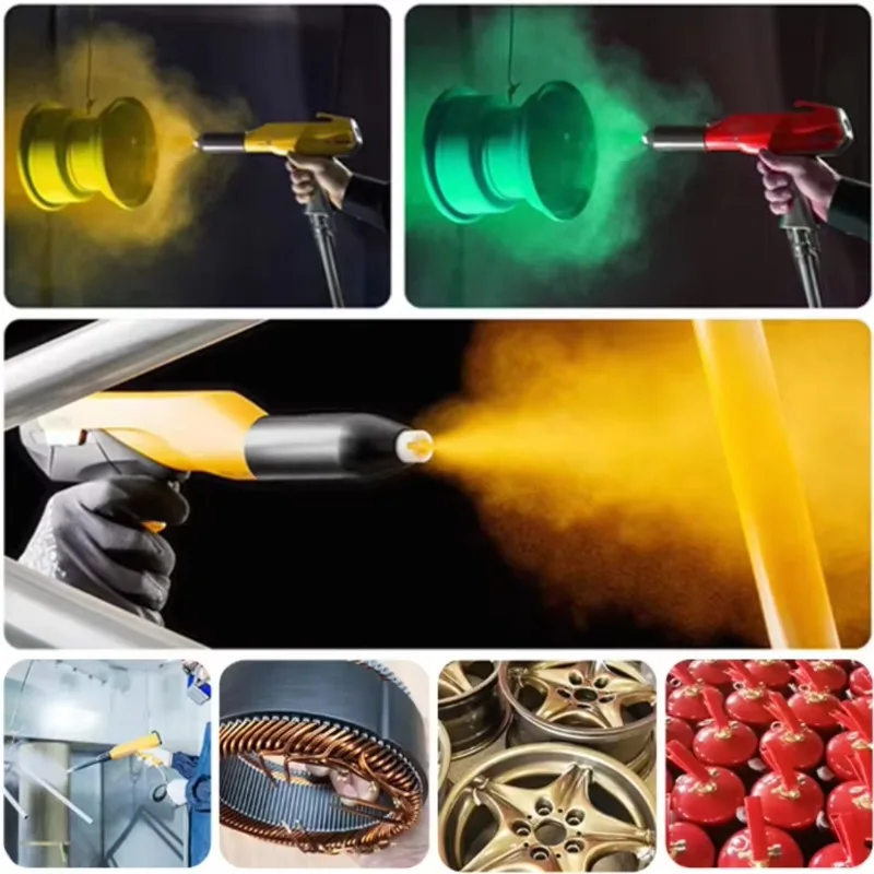 Peralatan Pelapisan Bubuk Industri Mesin Pelapisan Bubuk Elektrostatik Mesin Semprot Cat Dengan Penyemprotan