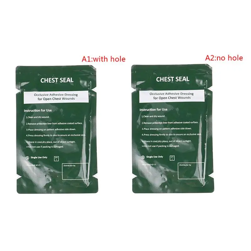 ★▲First Aid Chest Seal Vented Trauma Sticker Emergency Patch for Quick Bleeding Control Outdoor Scenario view 6