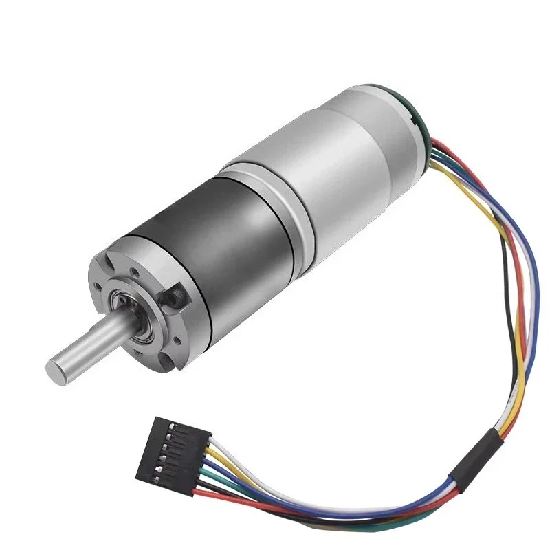 36mm 555 Planetary Gear Motor Encoder DC 12V 24V Reducer Speed Coding Signal Feedback High Torque 100KG Metal Gearbox