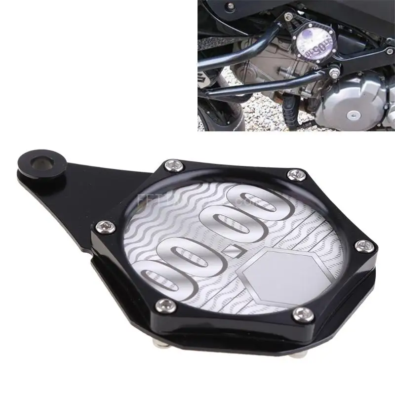 Motorcycle Decoration Round Tax Disc Plate Holder for Scooters Quads Bikes Mopeds High Quality Aluminum Material