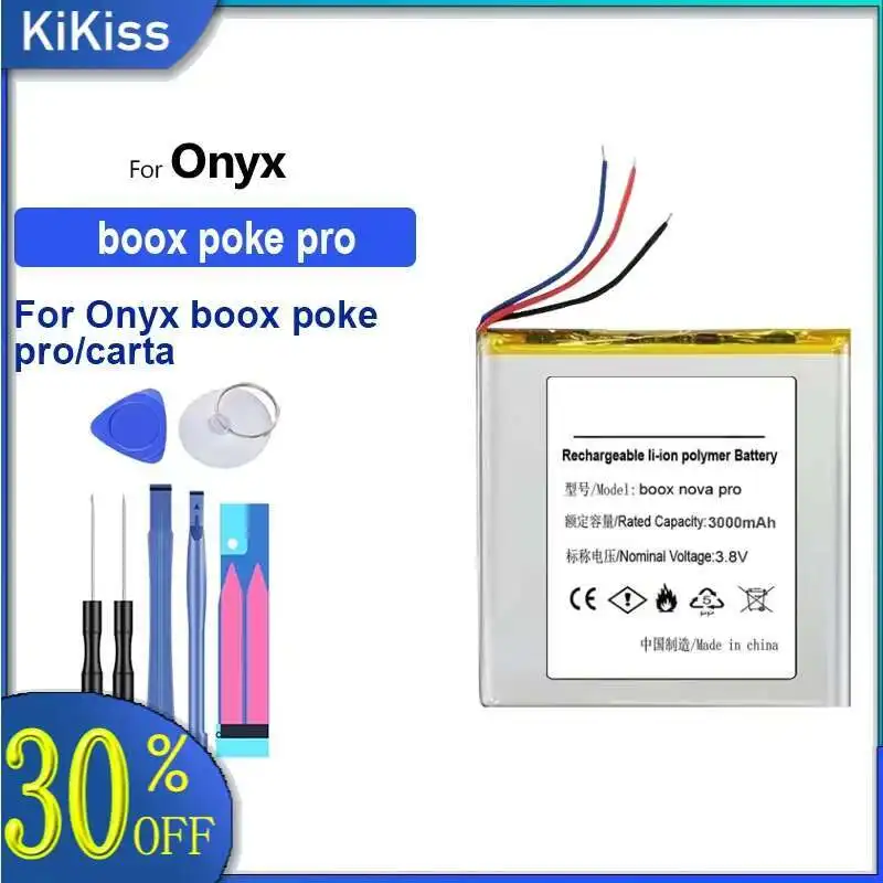 

Replacement Battery 3000mAh-4000mAh for ONYX BOOX N96 Carta+ 2 carta C67ML C65ML C65HD T68 N96C DARWIN 3 4 C67LM poke pro