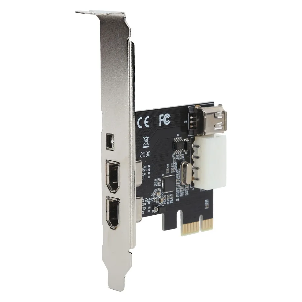 3 Port 1394A PCIE FireWire Expansion Card 1394 Interface Portable PCIE Capture Card HD Video Adapter Various 1394 Devices