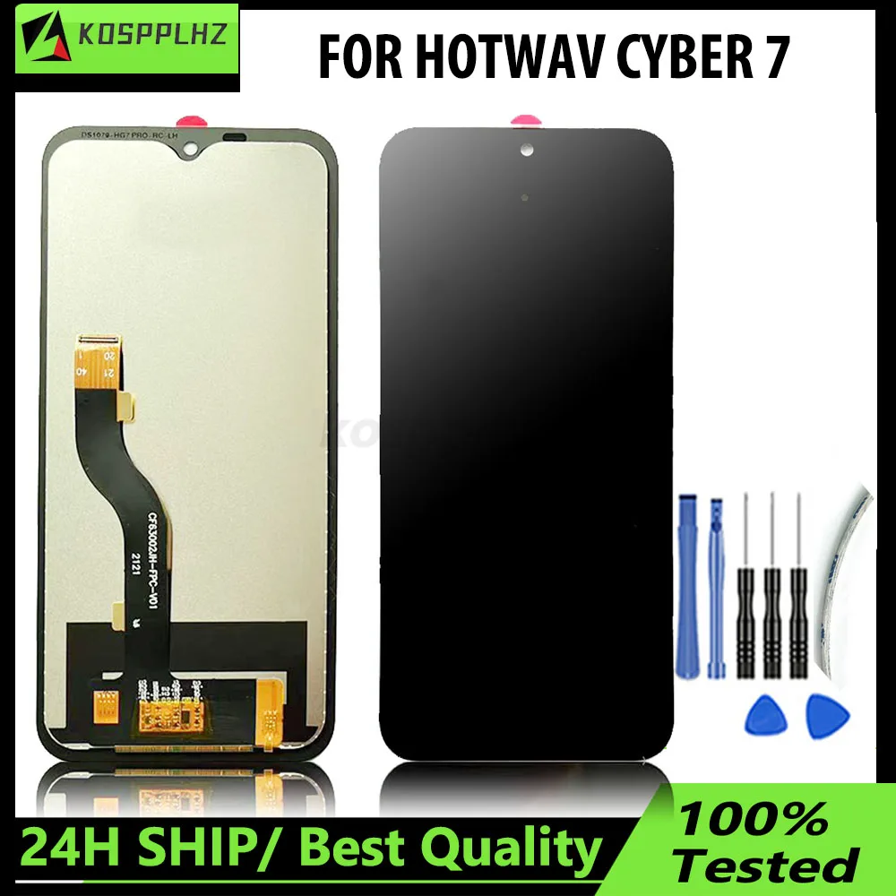 For HOTWAV Cyber 7 Cyber7 LCD Display + Touch Screen Digitizer Assmebly Replacement 6.3