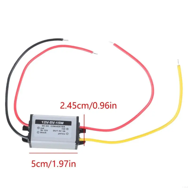 DC対DCコンバーター12Vから5V 3A 15W最大電力モジュール防水型のU4LA