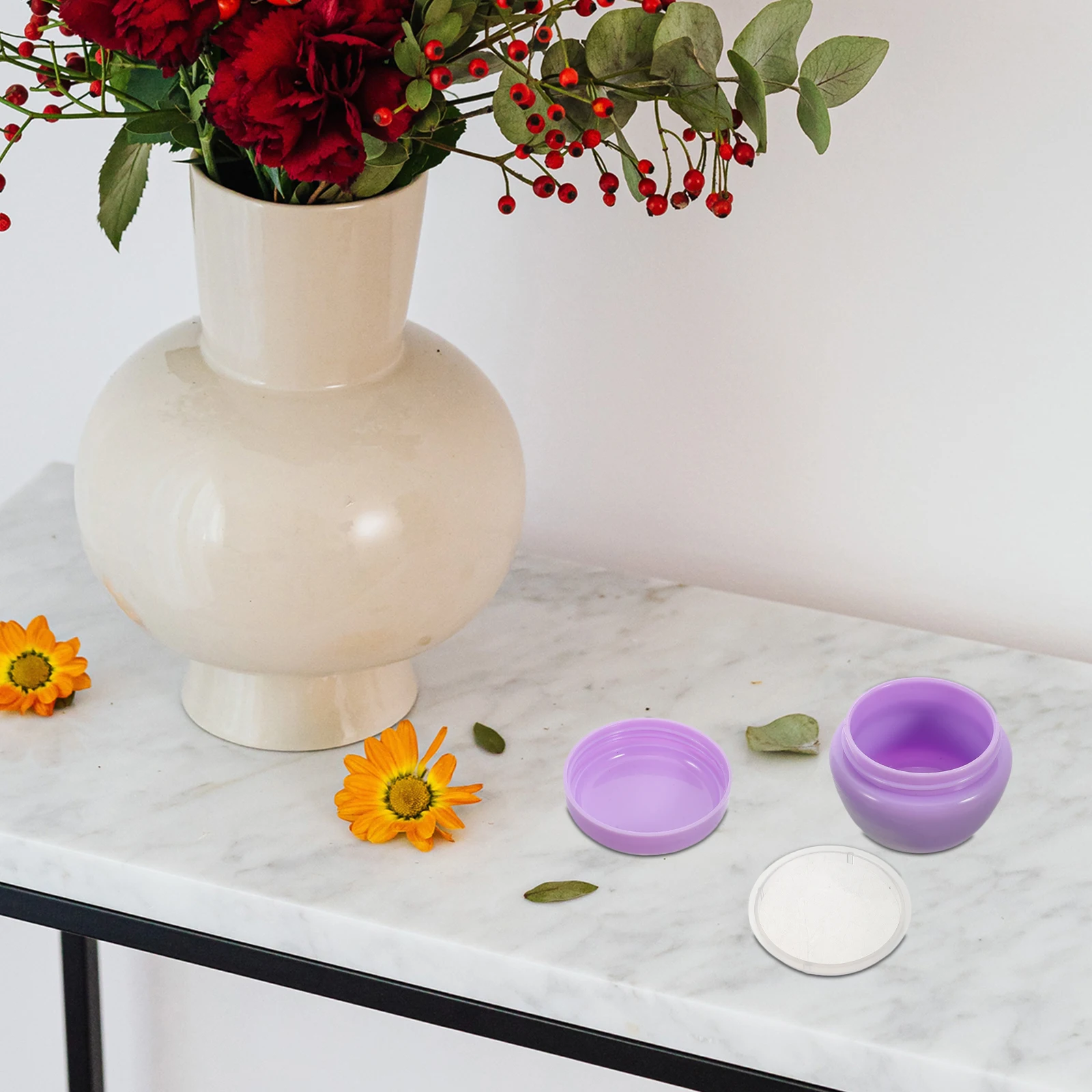 

12pcs Mushroom Shape Cream Bottles Empty Packaging Containers Sift Proof Travel Accessories Durable Long Time Use