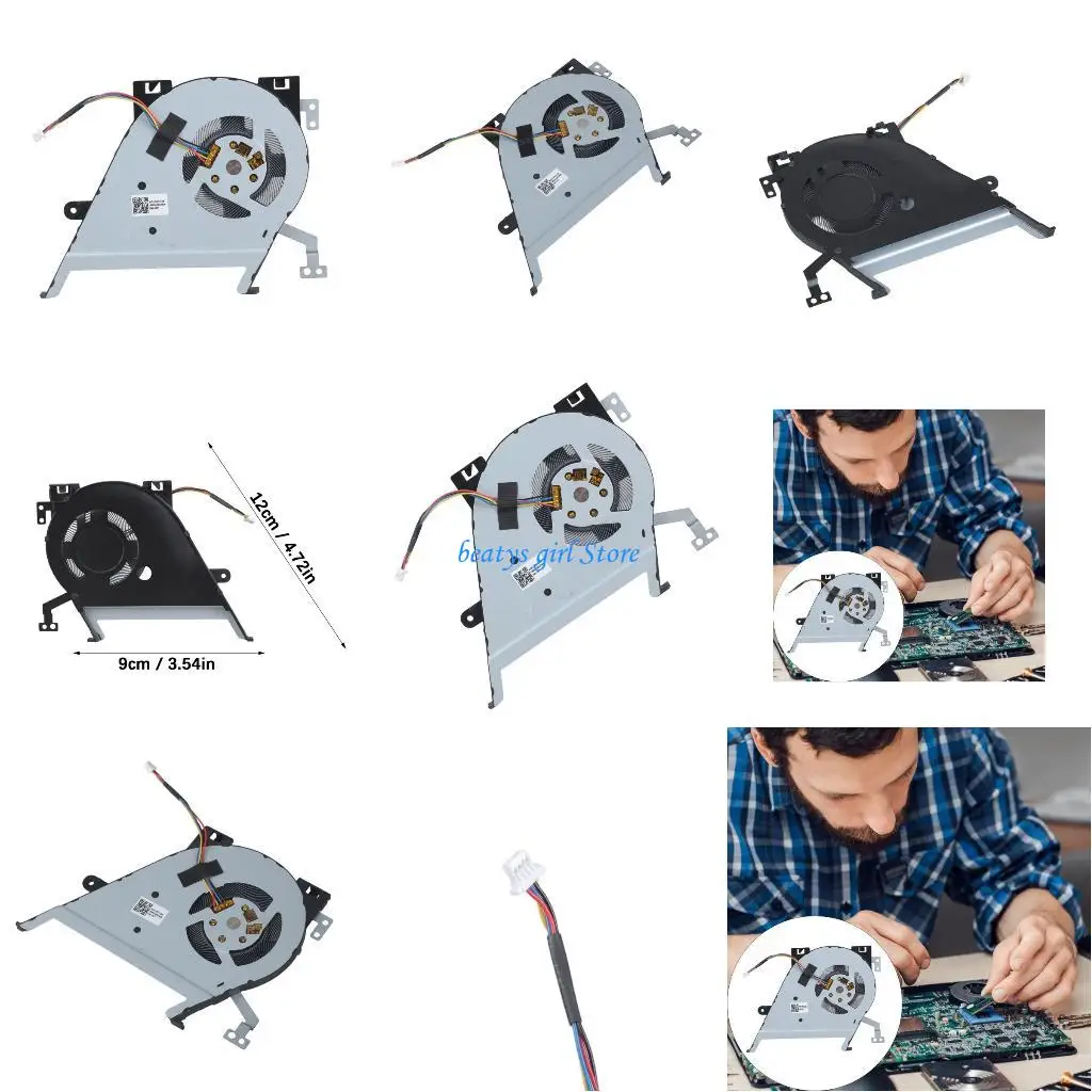 

C7AB Stable Metal Cooling Fan Replacement For Laptop S530 Series Stable Execution