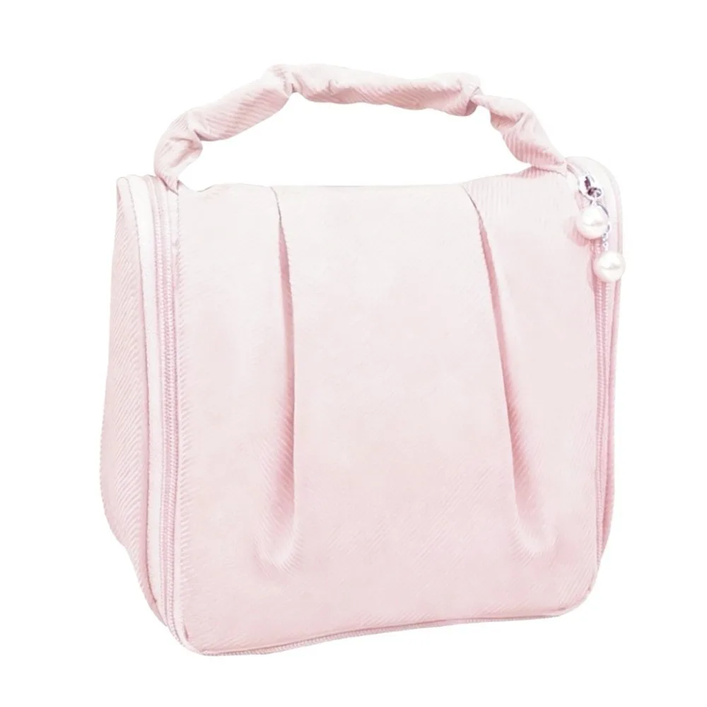 

Большая косметичка-органайзер для путешествий, однотонная, на молнии, многофункциональная, для хранения косметики и туалетных принадлежностей