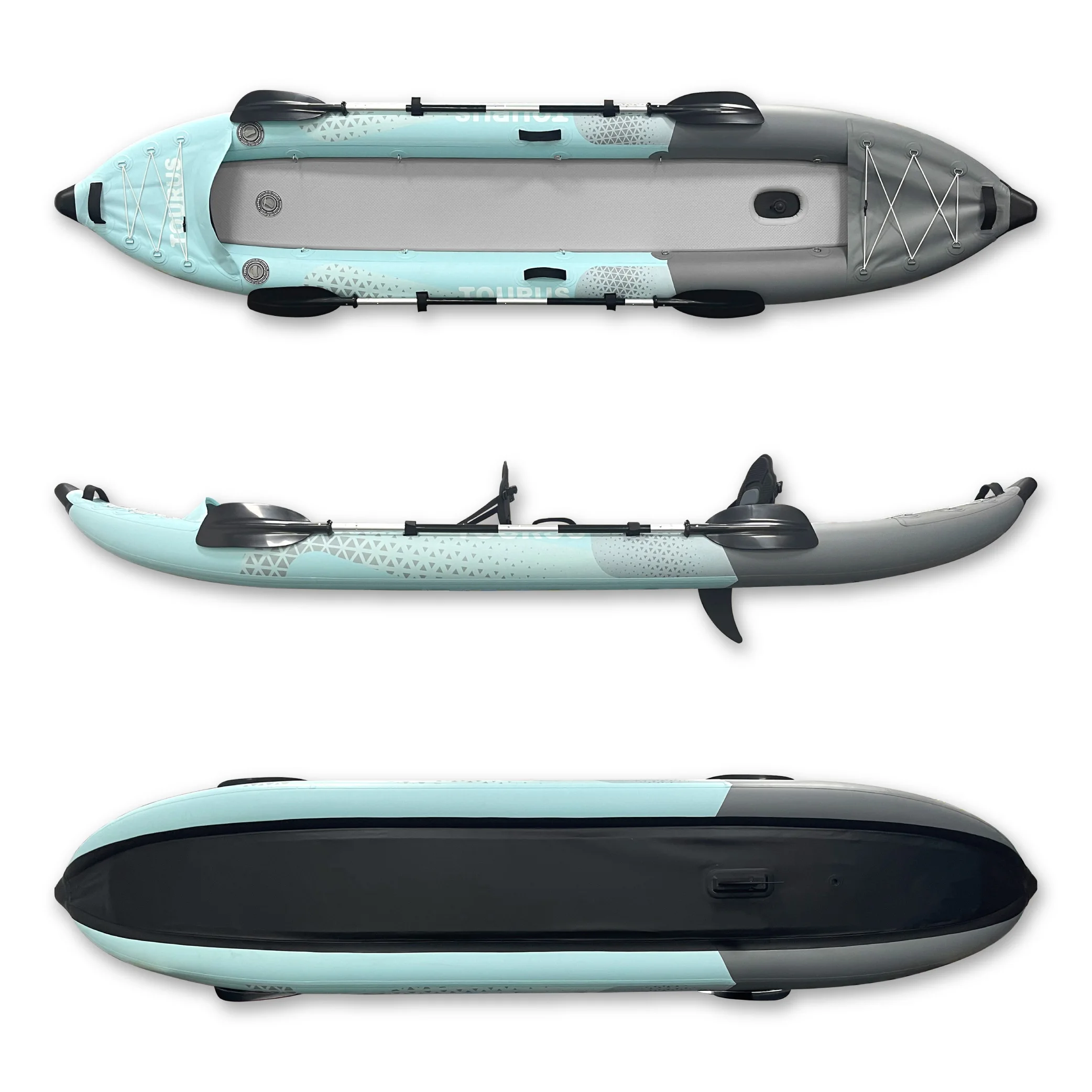 3 Meters 4m Length Patent Design 1or 2 Persons Rigid Inflatable Canoe Drop Stitch Kayak Kayak Fishing