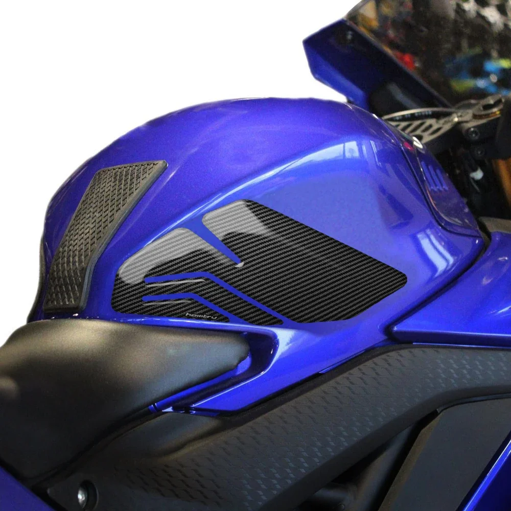 Motorcycle Carbon Side Tank Pad Protection Knee Grip for Yamaha R3 2019-2024