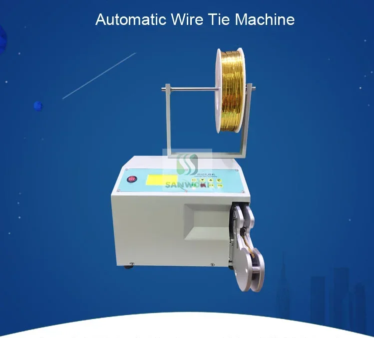 Automatic tying wire machine Candy bag twist tie golden wire binder bread bag packing machine bag Tying machine
