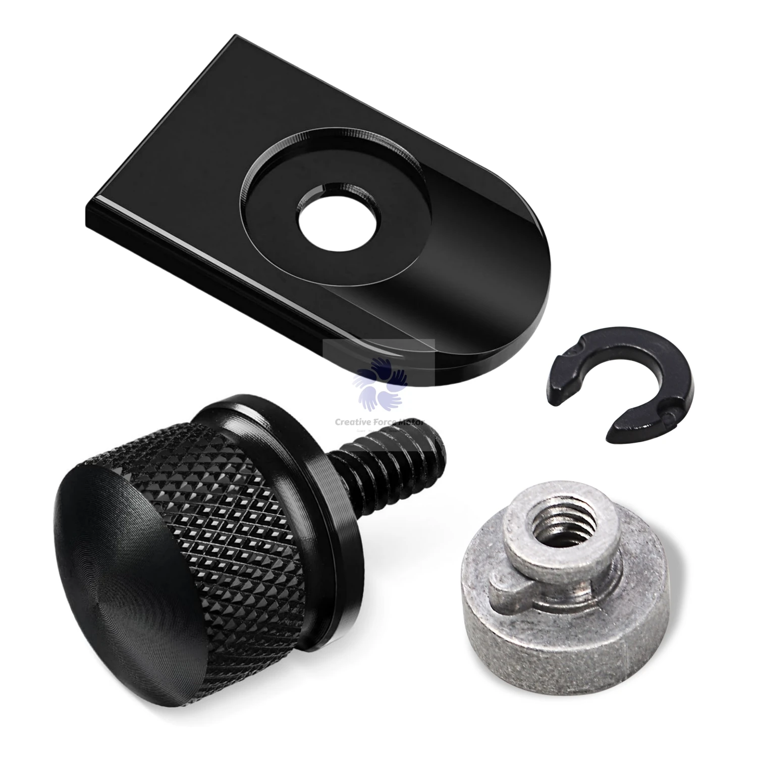Achterspatbord Zitbout Moer Tab Schroef Motorfietsen Mount Knop Cover Voor Harley Sportster XL Dyna Softail Breakout Touring Universeel