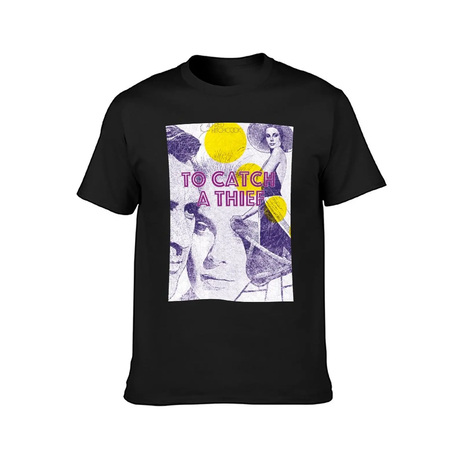 Alfred Hitchcock to catch a thief, over the roofs of Nice with Cary Grant T-Shirt Blouse mens champion t shirts