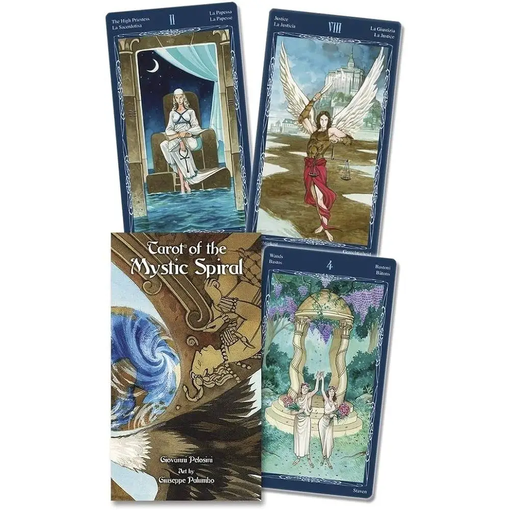 12*7cm Tarot of The Mystic Spiral 78 Pcs Cards