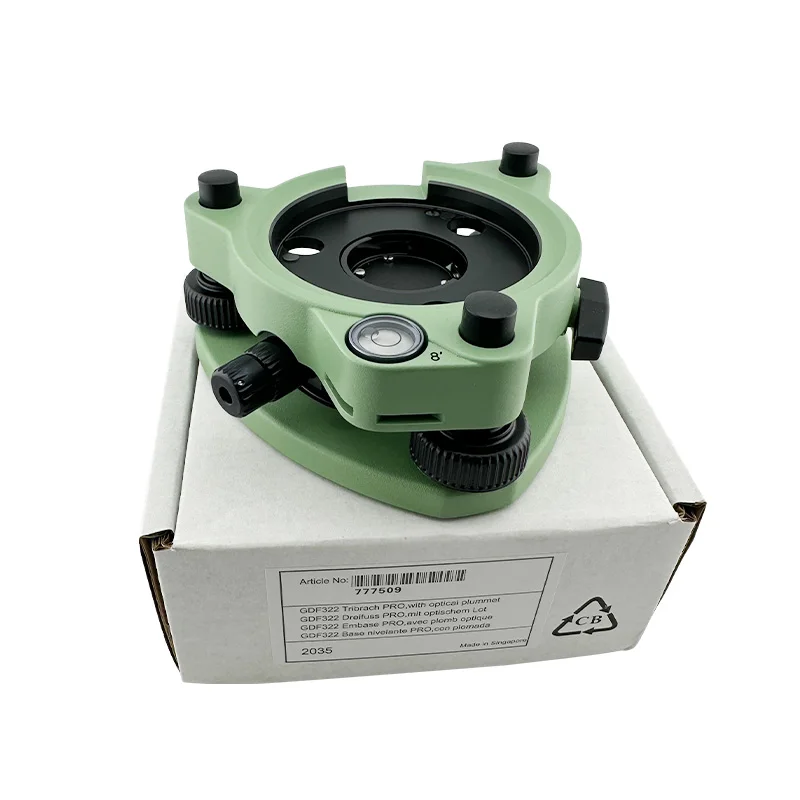 

Round Bubble Level at 8' High Accurate Tribrach For Leica Type Geosystems With Optical Plummet Order No: 777509
