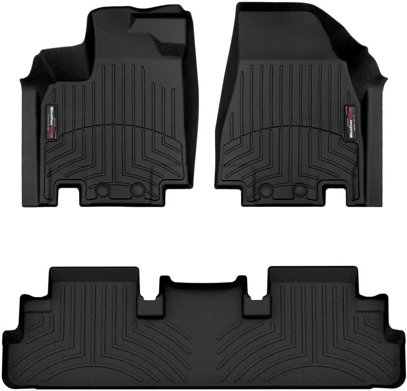 

Всепогодная защита пола для конкретных моделей автомобилей, изготовленная из прочного материала, черного цвета, с индивидуальной подгонкой для 1-го и 2-го рядов.