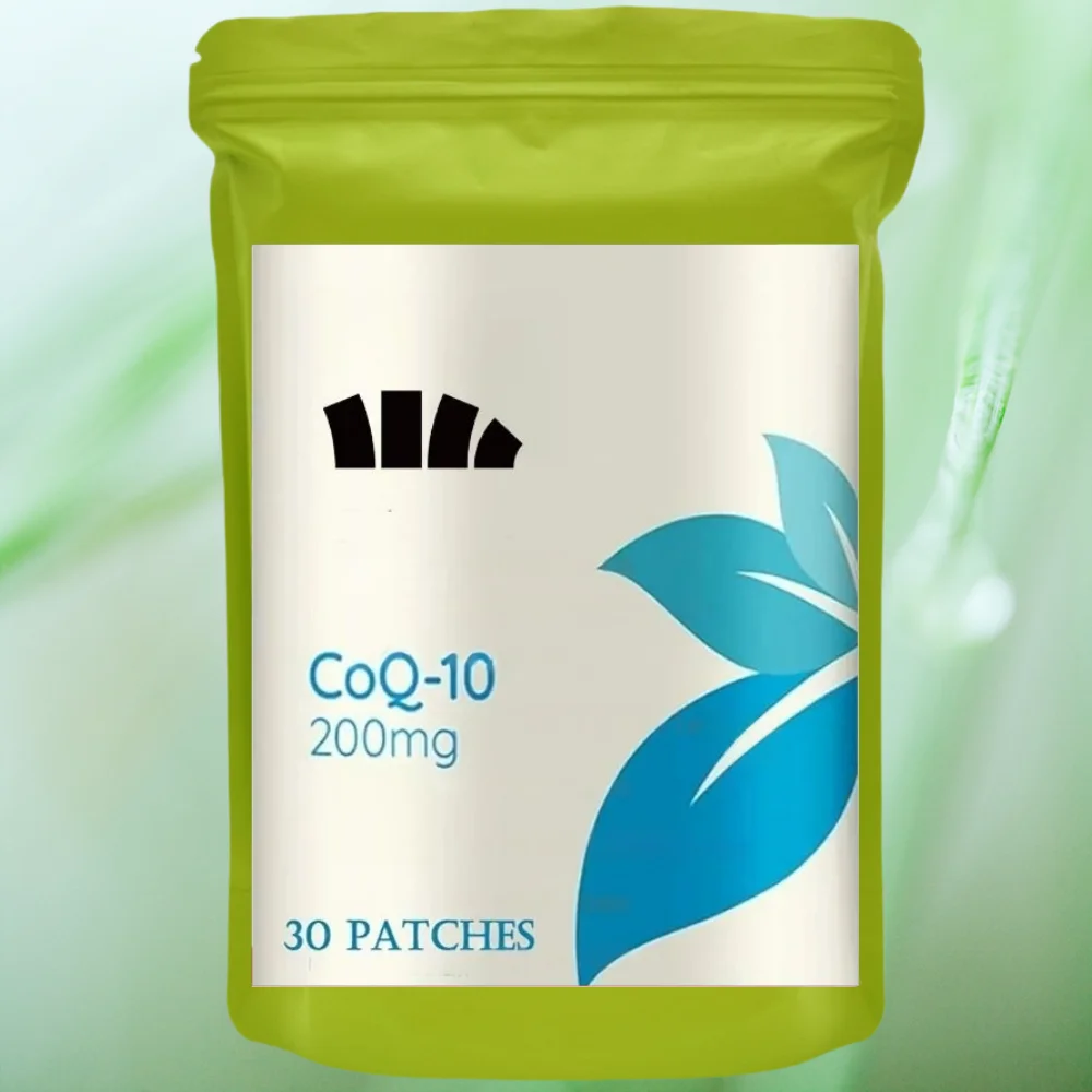 30 Patches Quick Absorption CoQ10 Transdermal Patches Powerful Antioxidant for Heart & Brain Health and Energy Production