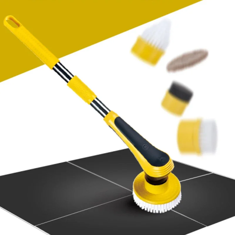 ใหม่ไร้สายไฟฟ้าแปรงทําความสะอาดในครัวเรือนห้องน้ําชาร์จไร้สายแปรงทําความสะอาดหมุนชั้นแก้วเช็ด