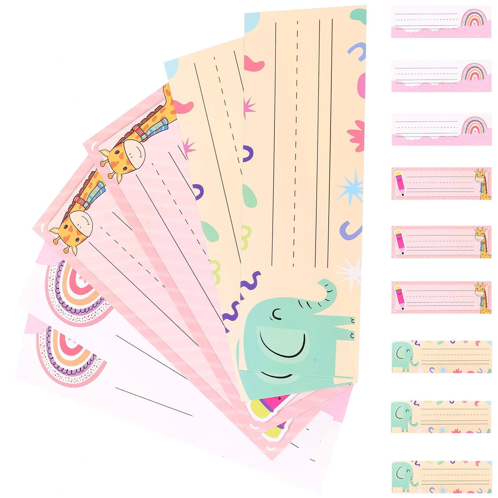 

15pcs Name Tags For Desk Paper Desk Nameplates Classroom Decor Back To School Season Writable Labels Kids School Supplies