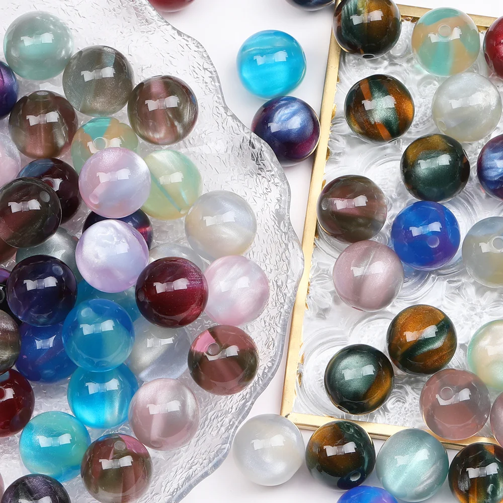 

Cordial Design 100Pcs 16*16MM Jewelry Findings & Components/Resin Bead/Hand Made/Round Shape/Aurora Effect/DIY Beads #17930
