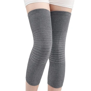 ユニセックスカシミヤニットレッグウォーマー、暖かい膝パッド、防寒レギンス、厚手のライディングプロテクタースリーブ、秋冬