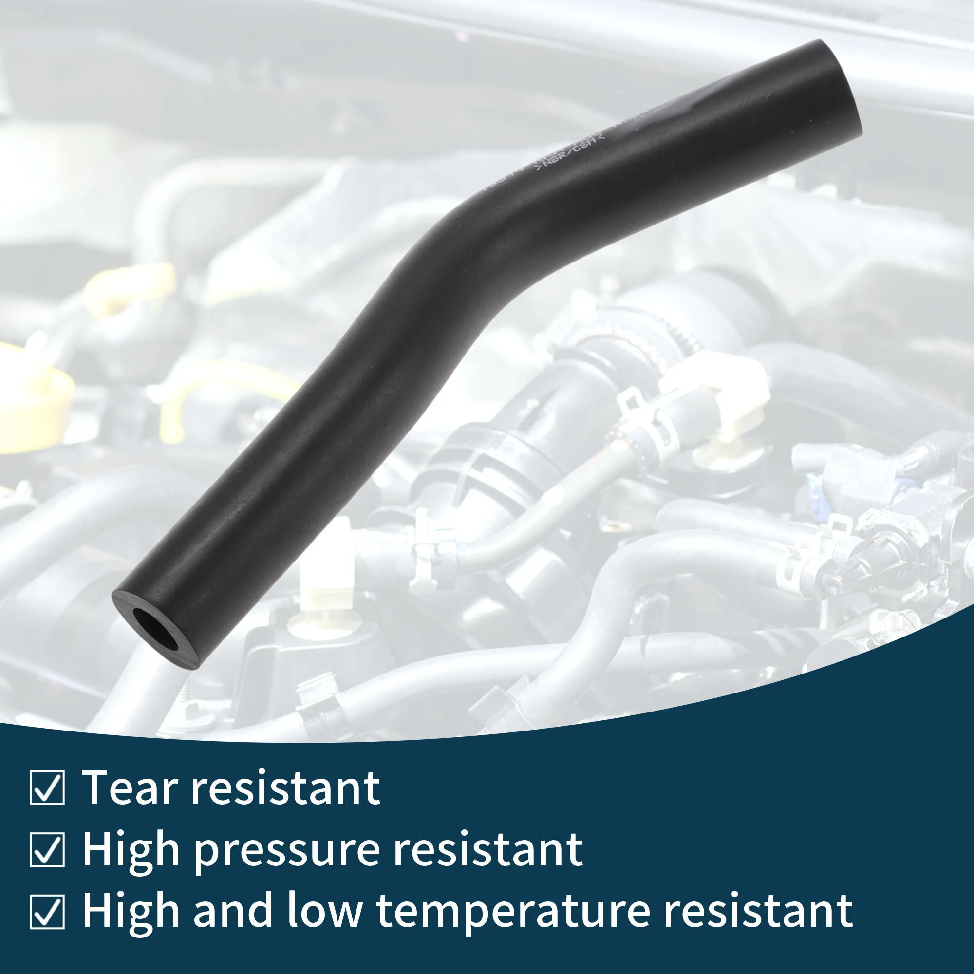 UXCELL المبرد خرطوم سخان خرطوم المبرد المخرج خرطوم الأنابيب لهوندا سيفيك 10-11 No.19514RRAA00 المطاط أنبوب التبريد الأسود 1 قطعة