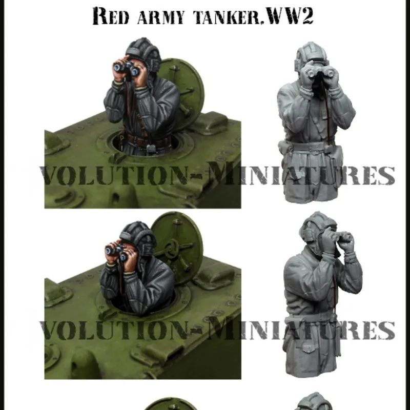 1/35 Resin Figure Model Kit Historical Military Hobby Miniature Red Army Tanker Diorama Figurine Unassembled Unpainted N288-1