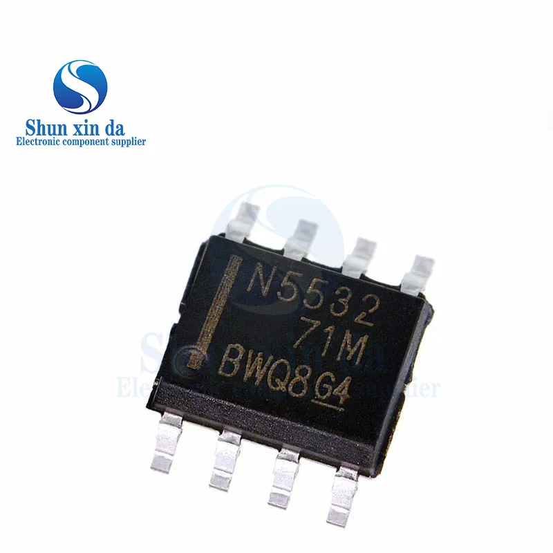 10PCS NE5532 DIP-8 SOP-8 NE5532P NE5532AP NE5532DR NE5532ADR N5532 N5532A SMD Dual Low-Noise Operational Amplifiers IC