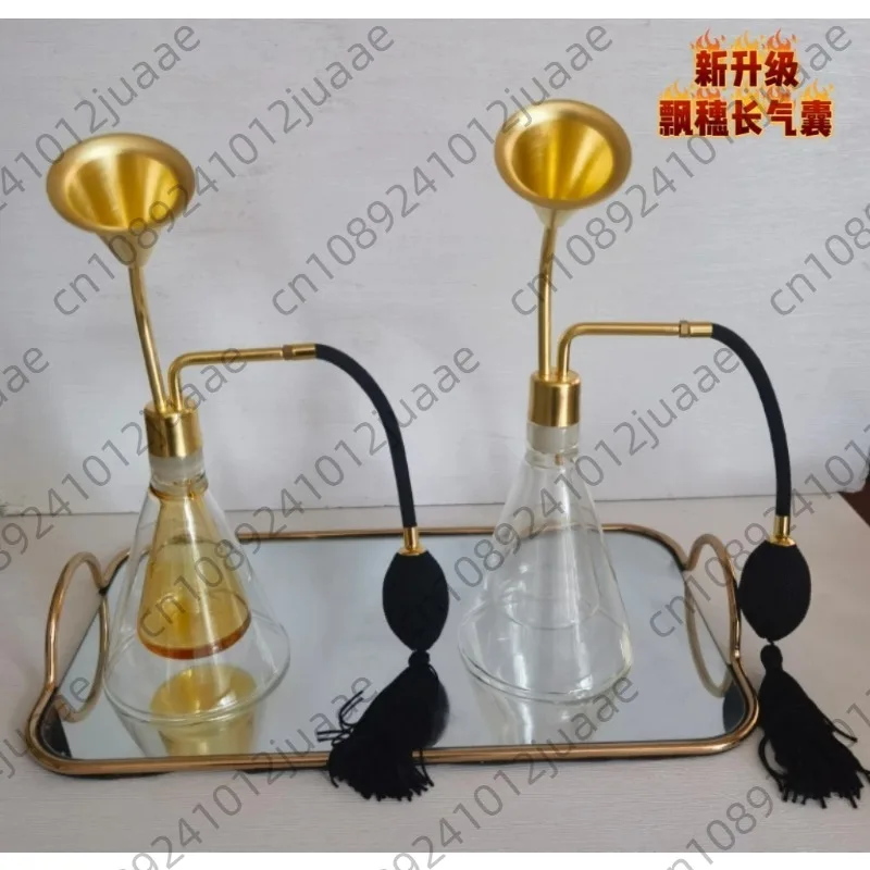 Glass Creative Scent Bottle SPA Spa Brass Scent Instrument White Wine Essential Oil Perfume Scent Coffee Beans