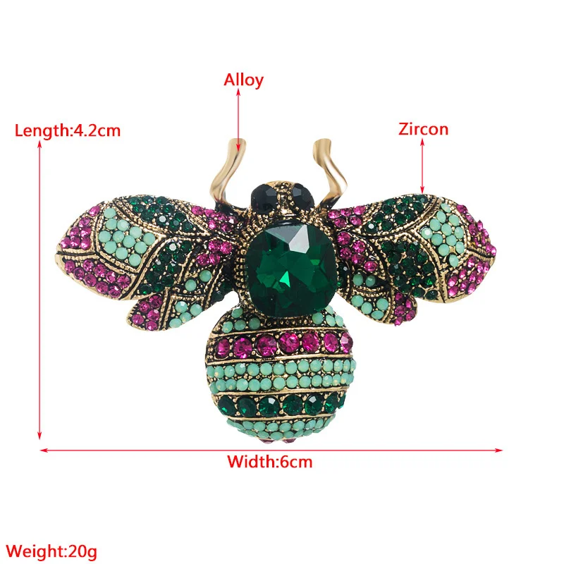 Trendy Corsage Temperament Bee Shape Brooch Pin High-quality Cute Personality Accessories Female