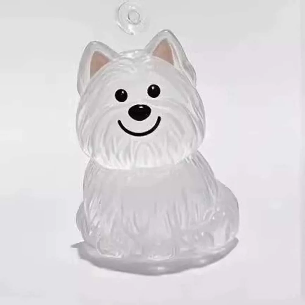 Dog Shape Dog Hair Storage Box Transparent DIY Handmade Pet Hair Keychain Hair Grooming Acrylic Puppy Pendants Pet lovers