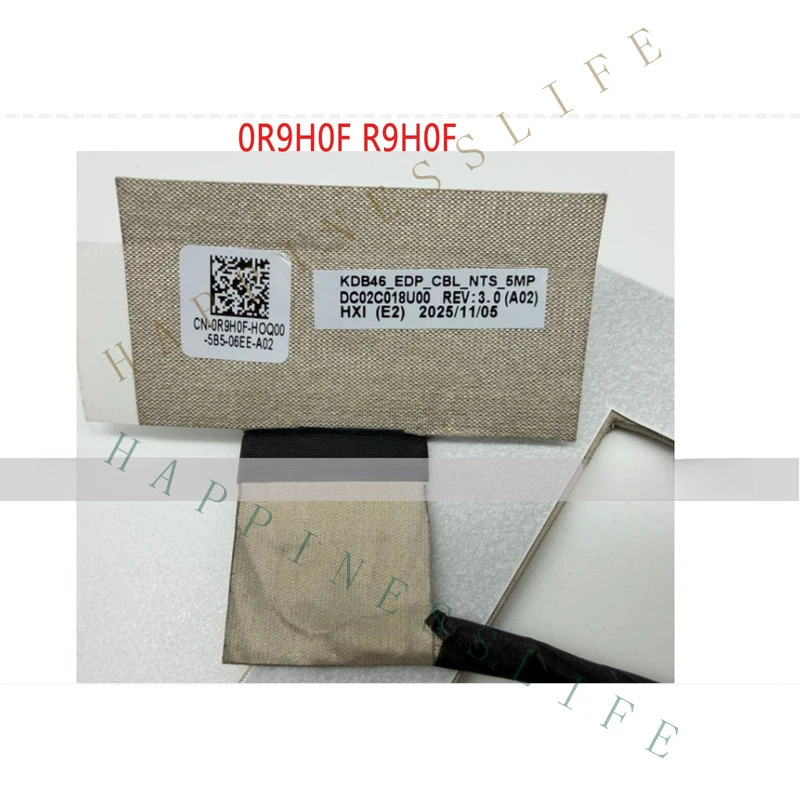 ZR+ Brand New 0R9H0F R9H0F suitable for Dell Pro 14 Plus PB14250 KDB46 EDP Cable NTS 5 Megapixel Wire