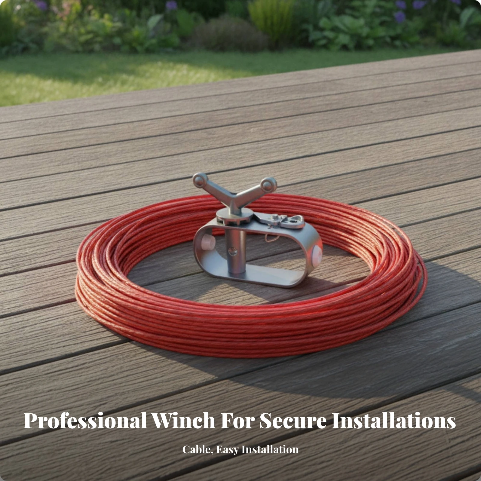 Manual Cable Tensioner Compact Cable Tensioner with Hand Crank Come Along Portable Winch Reliable for Pool Cover Setup