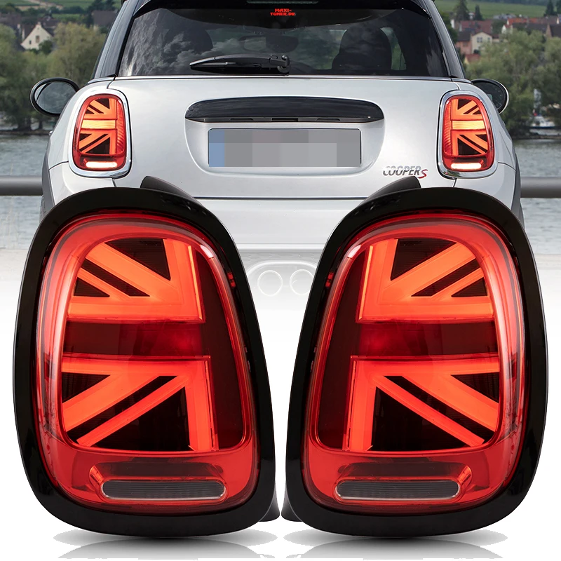 2PCS Car Tail Light For Mini Cooper F55 F56 F57 2014 2015 2016 2017 2018 2019 2020 Rear Reverse Brake Lamp Tailight