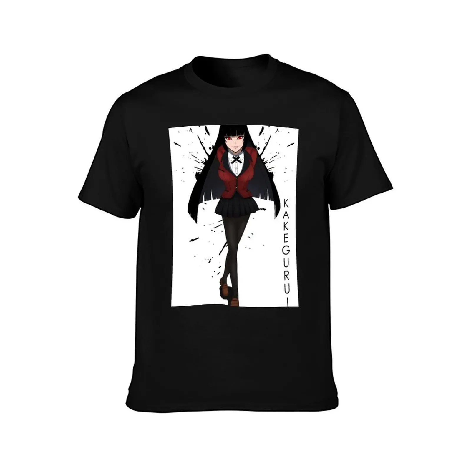 Jabami Yumeko - Kakegurui T-Shirt, Summer Casual Cotton Tee, Oversized Streetwear Tops, Vintage Graphic Print, Unisex Men Women