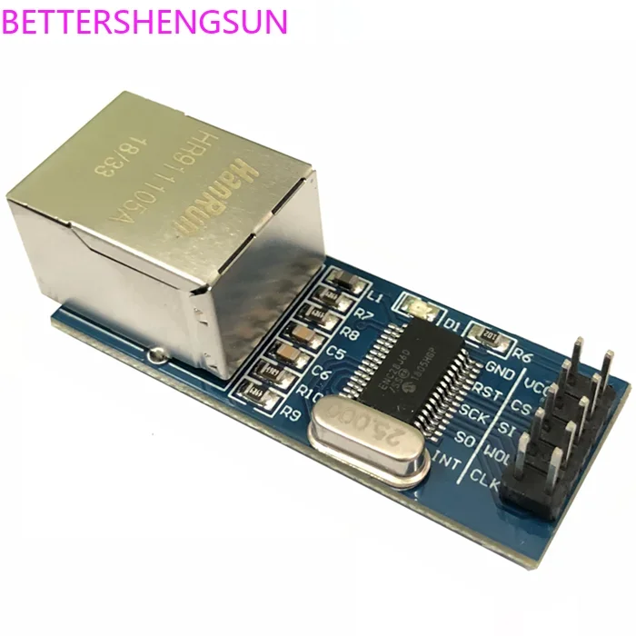 ENC28J60 network module SPI interface Ethernet MCU development board supporting module