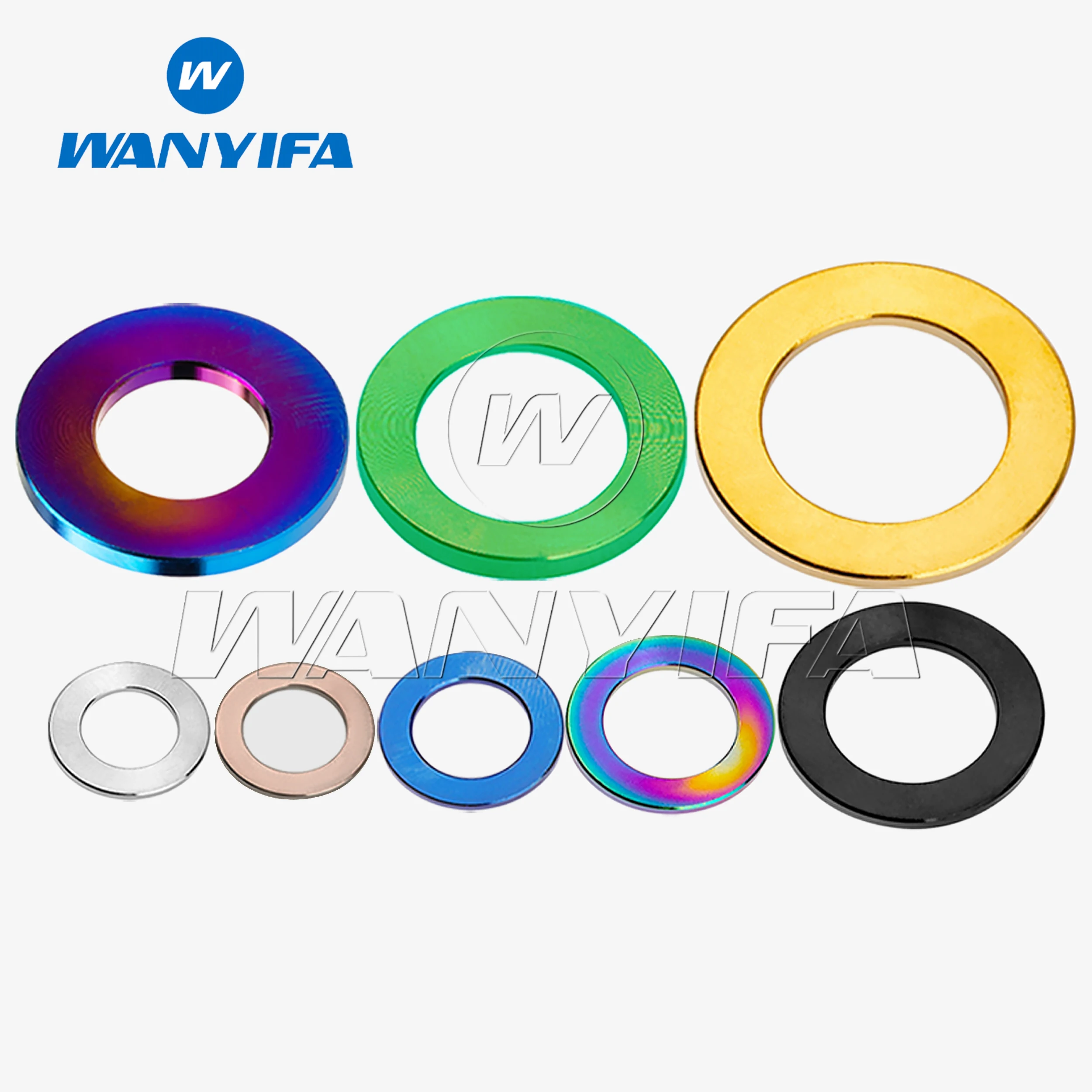 

Wanyifa Titanium M4 M5 M6 M8 M10 Titanium Spacer Washer for DIN912 Bolt Screw