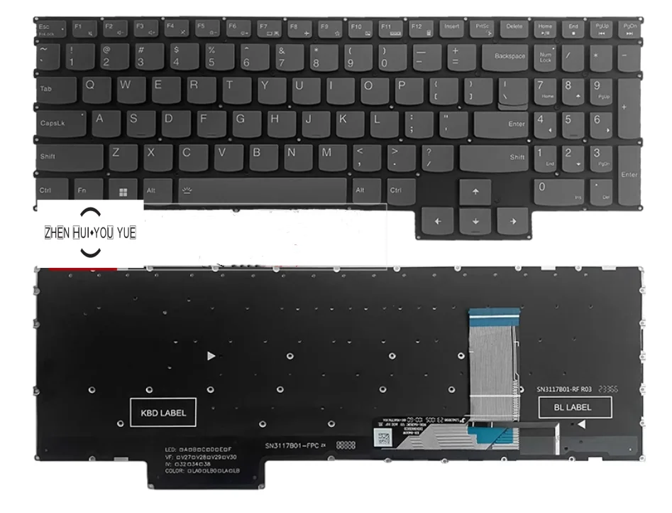 New for lenovo Legion LOQ 15APH8 G5000 APH8 Y7000P IRH8 IRX9 keyboard blacklight