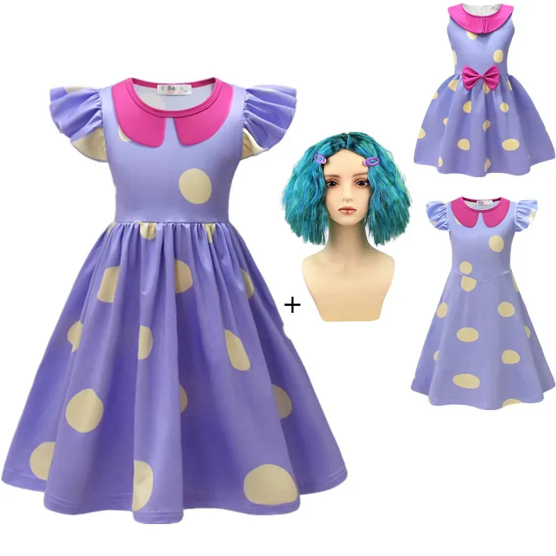 

Детский костюм для косплея из фильма Inside Out2 Envy, маскировка для девочек, детское платье принцессы, карнавальный костюм на Хэллоуин, костюм